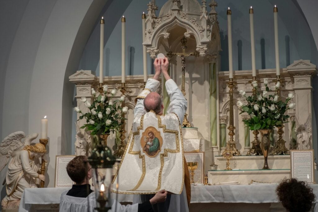 Latin Mass Catholic priest