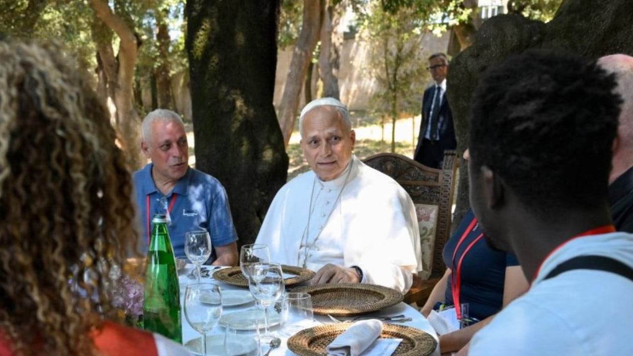 Pope Leo at Lunch