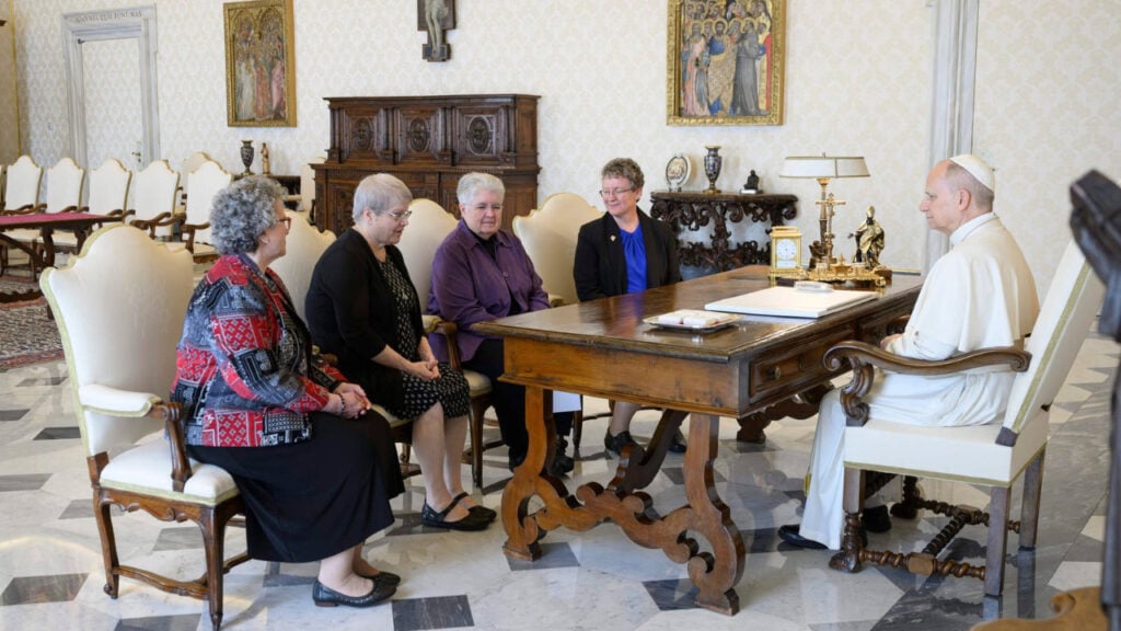 Leo and the leaders of the Leadership Conference of Women Religious