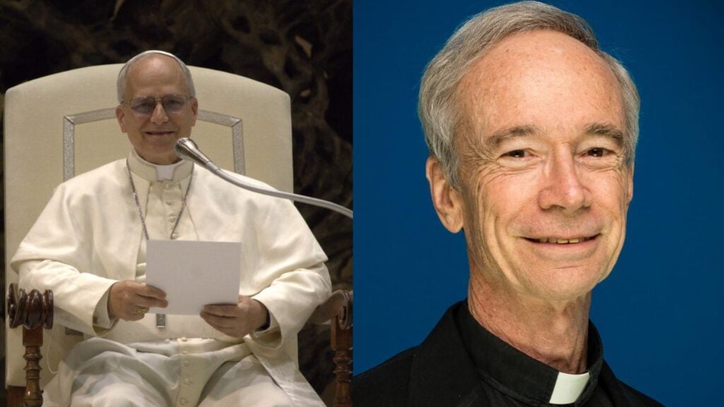 Pope Leo and Jesuit Thomas Reese.