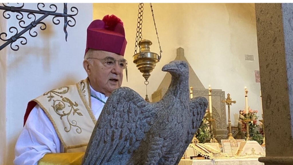 Archbishop Vigano Preaching