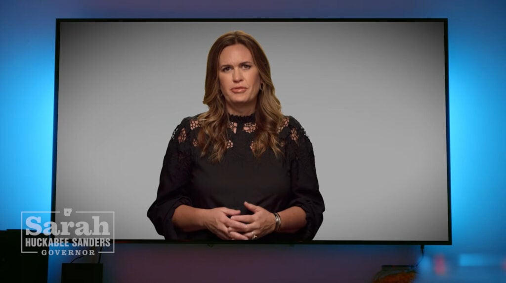 Sarah Sanders and her ad with "Brad."