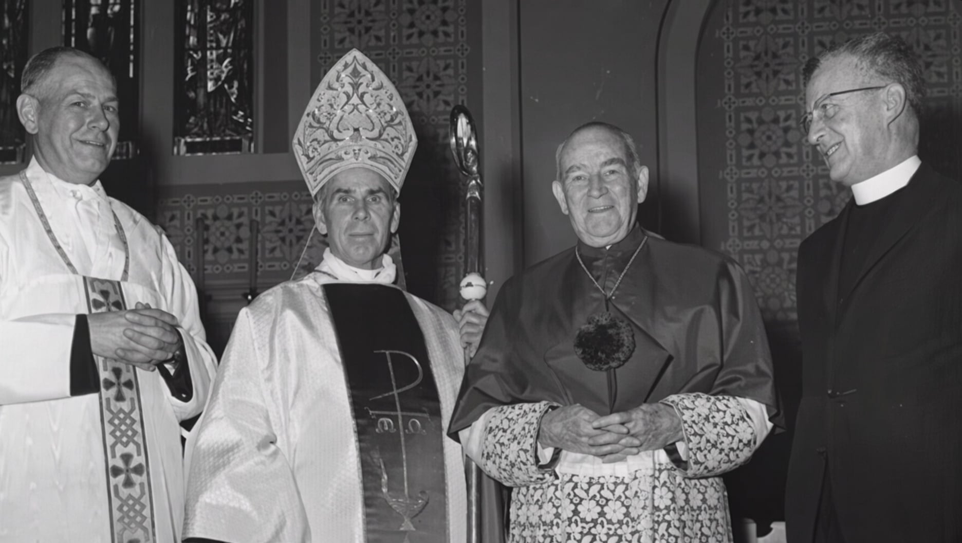 The installation of Fulton Sheen as Bishop of Rochester.
