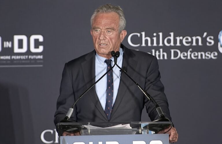 RFK Jr. speaking at an event.
