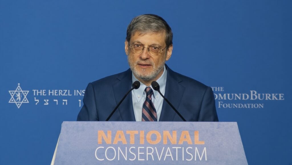 Yoram Hazony speaking at NatCon