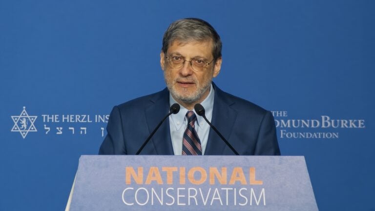 Yoram Hazony speaking at NatCon