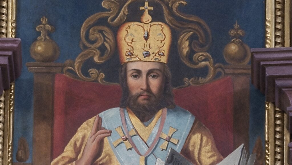 Painting of Christ the King.